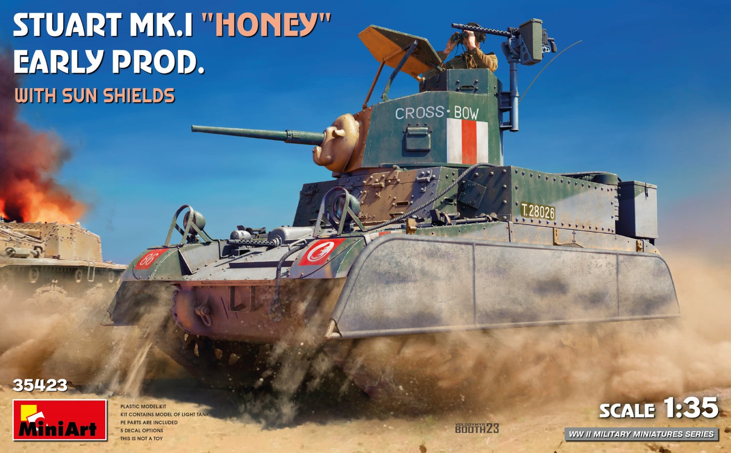 MiniArt 35423 1:35 Stuart Mk.I 'Honey' Early Production with Sun Shields and side skirts