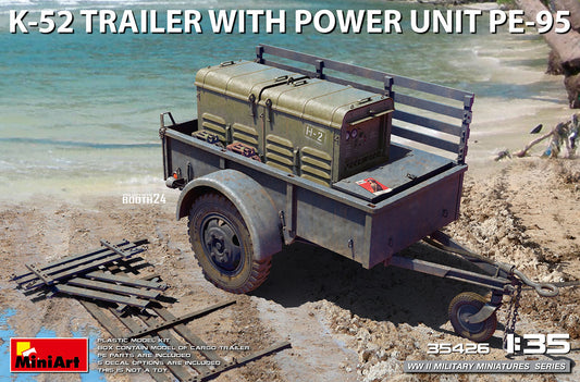 MiniArt 35426 1:35 K-52 Trailer With Power Unit PE-95