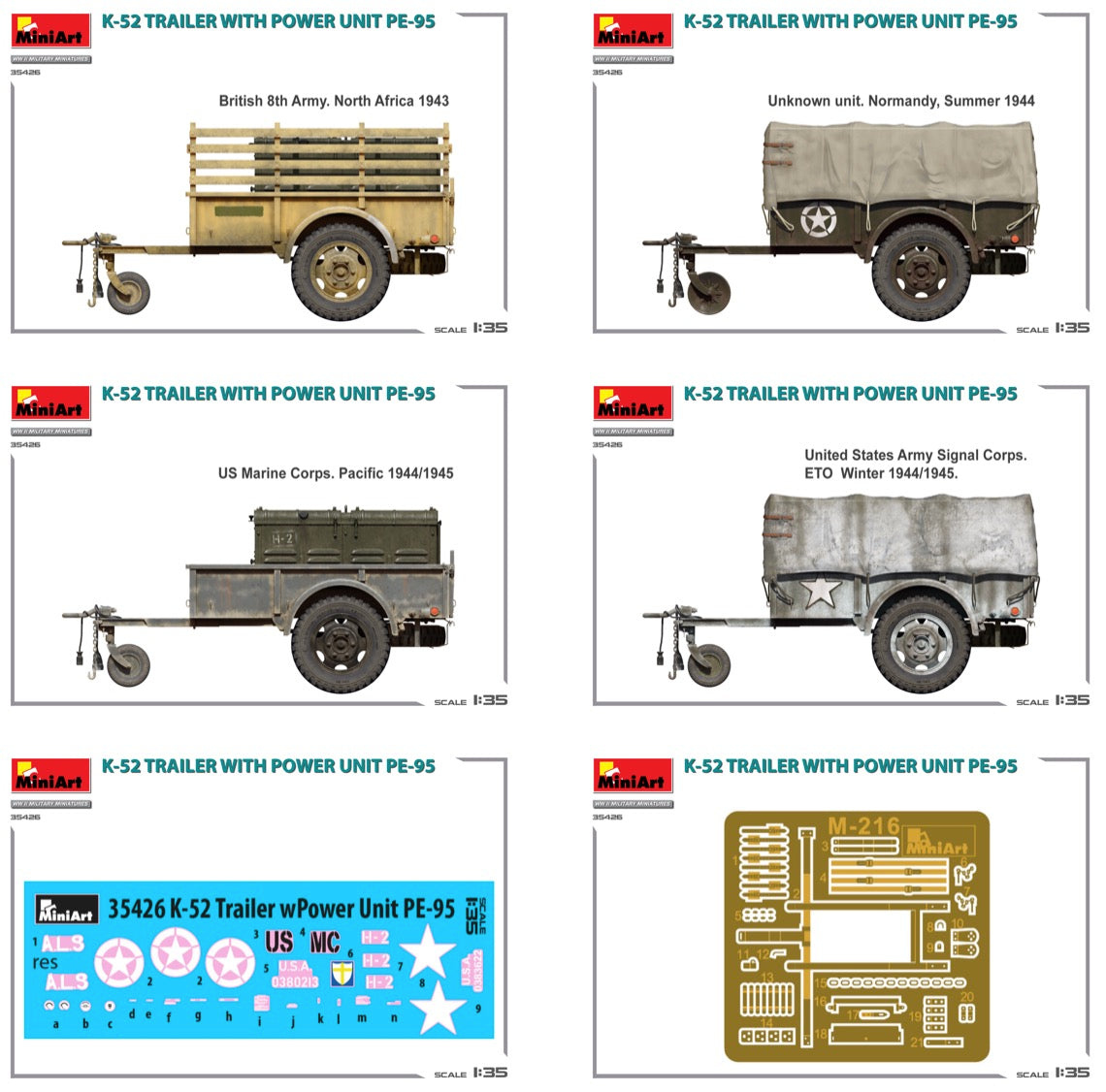 MiniArt 35426 1:35 K-52 Trailer With Power Unit PE-95