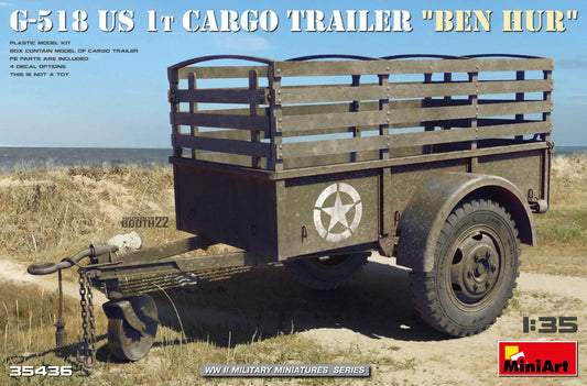 MiniArt 35436 1:35 G-518 US 1t Cargo Trailer 'Ben Hur'