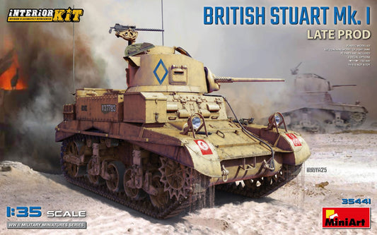 MiniArt 35441 1:35 M3 Stuart Light Tank Late Production (with Interior kit)