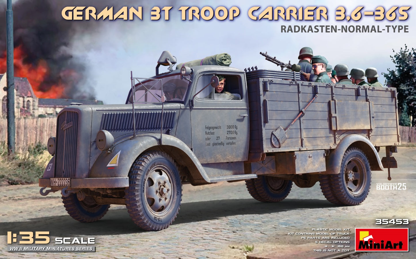 MiniArt 35453 1:35 German 3T Troop Carrier 3,6-36S - Radkasten-Normal-Type