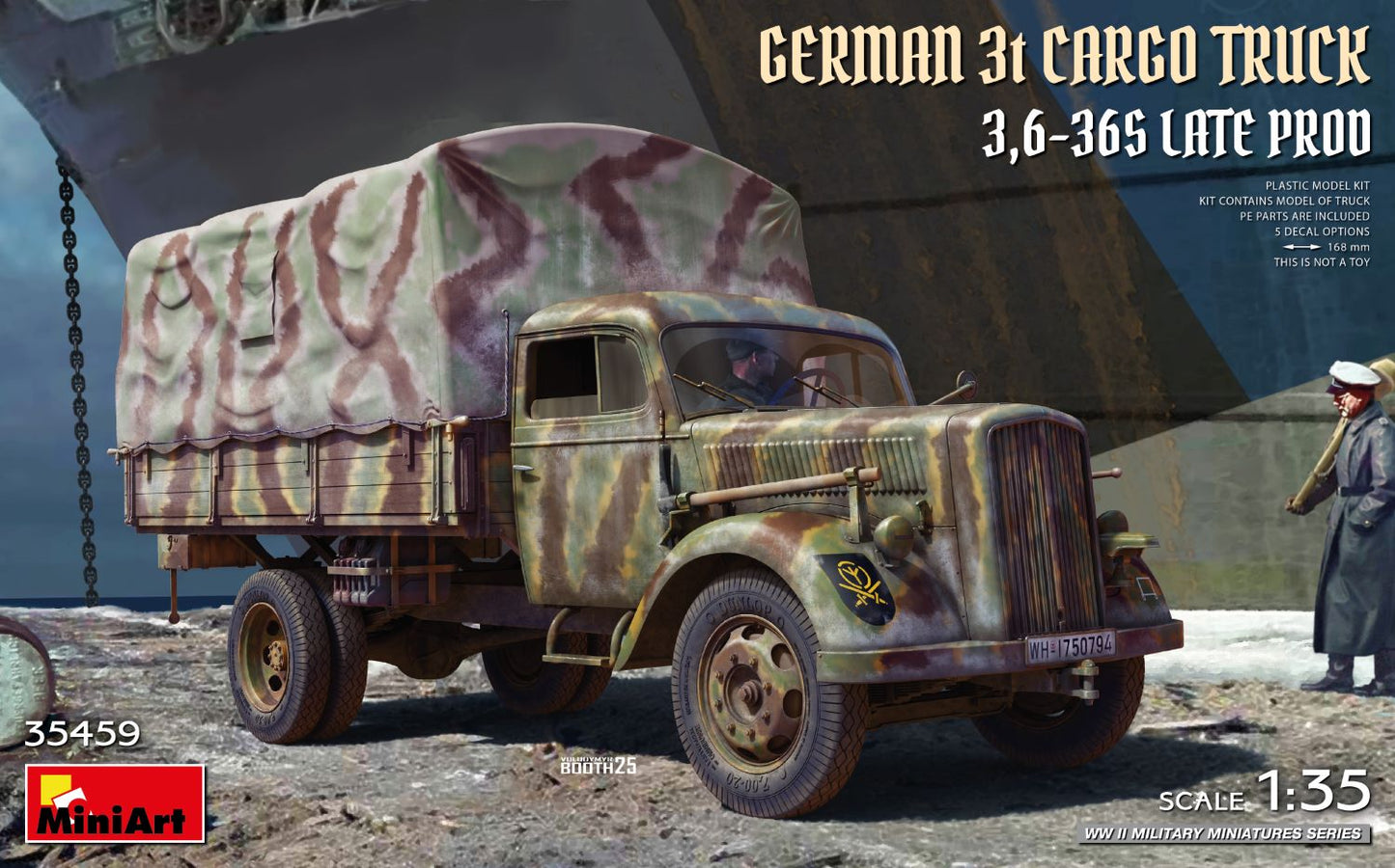 MiniArt 35459 1:35 German 3t Cargo Truck 3.6-36S Late Prod.