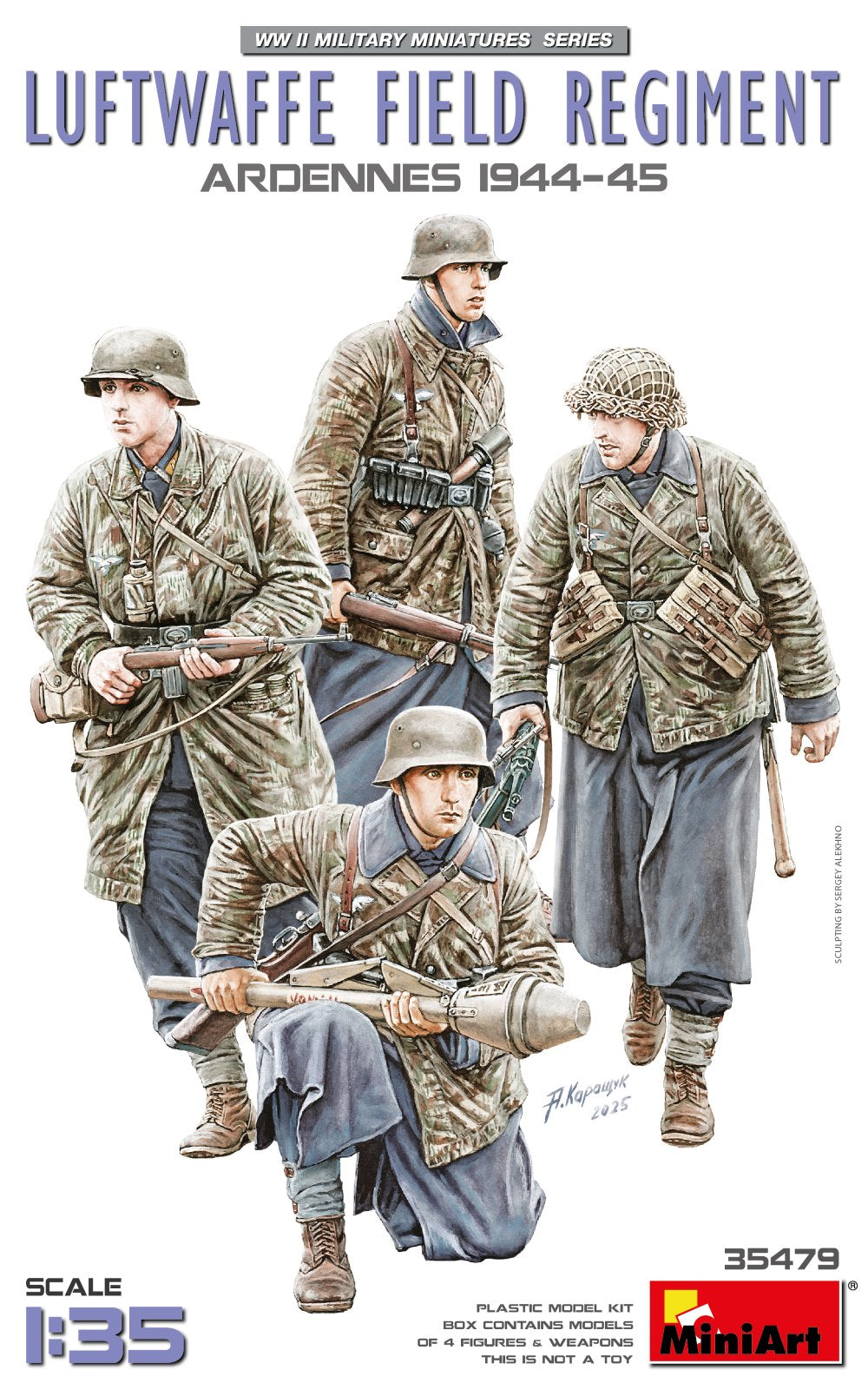 MiniArt 35479 1:35 Luftwaffe Field Regiment - Ardennes 1944-1945 (4 Figures)