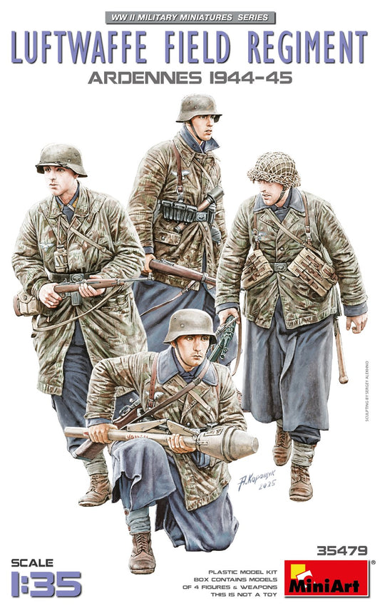 MiniArt 35479 1:35 Luftwaffe Field Regiment - Ardennes 1944-1945 (4 Figures)