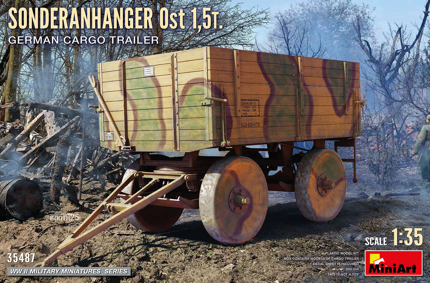 MiniArt 35487 1:35 Sonderanhanger OST 1,5t German Cargo Trailer