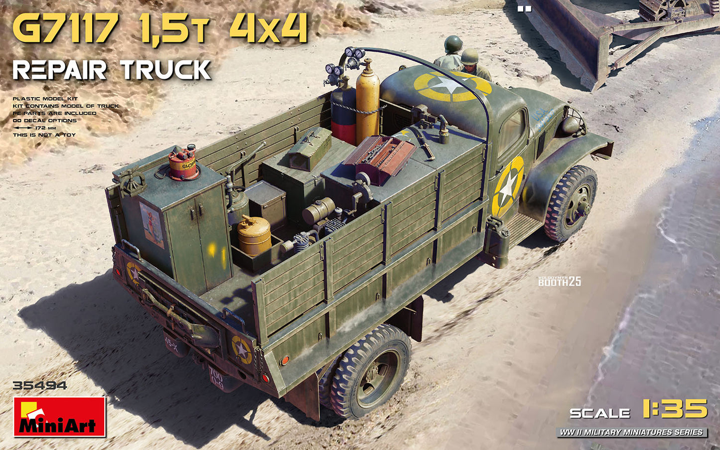 MiniArt 35494 1:35 G7117 1.5t 4x4 Repair Truck