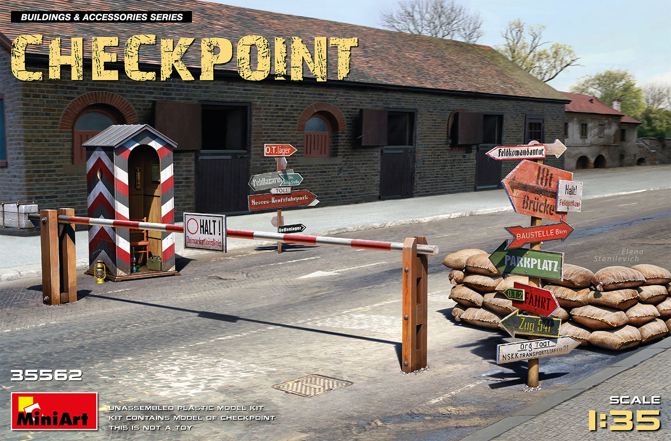 Mini Art 35562 1:35 German WWII Checkpoint Barrier