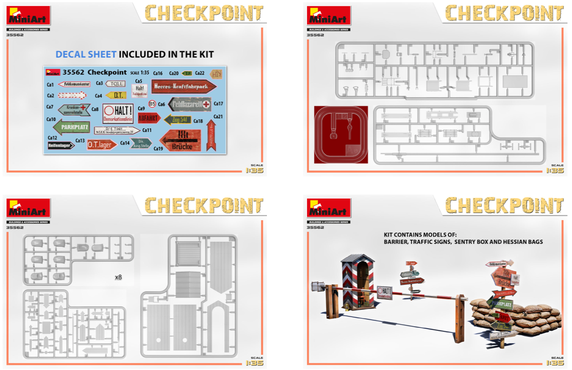 Mini Art 35562 1:35 German WWII Checkpoint Barrier