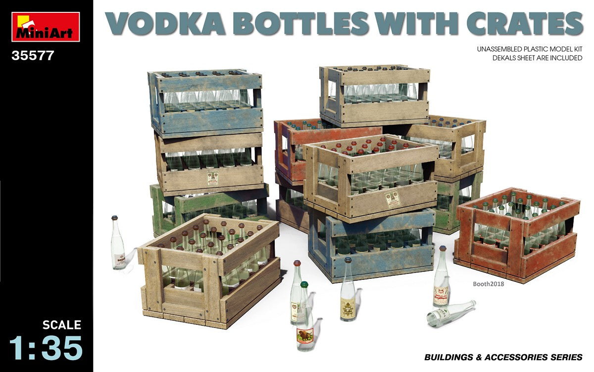 Mini Art 35577 1:35 Vodka Bottles with Crates