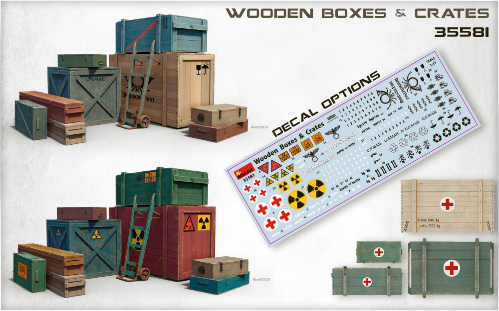 MiniArt 35581 1:35 Wooden boxes and crates