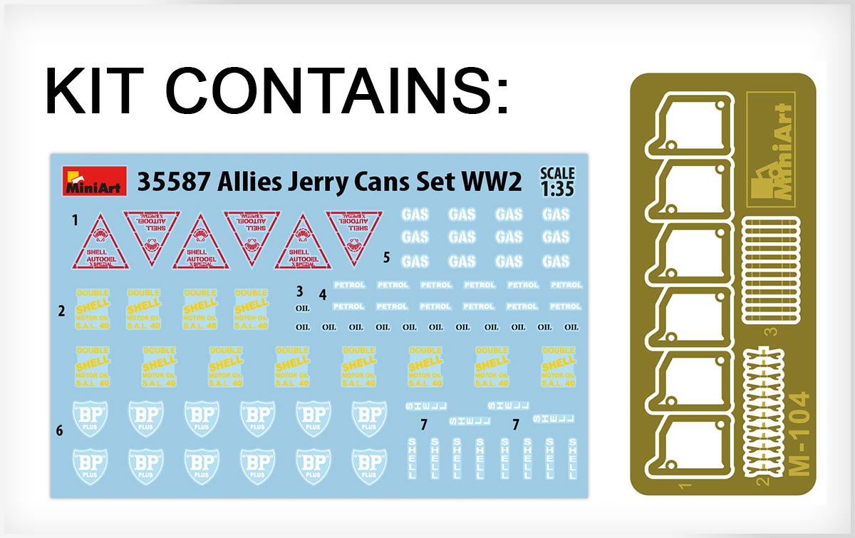 MiniArt 35587 1:35 Allied Jerry Cans Set WWII