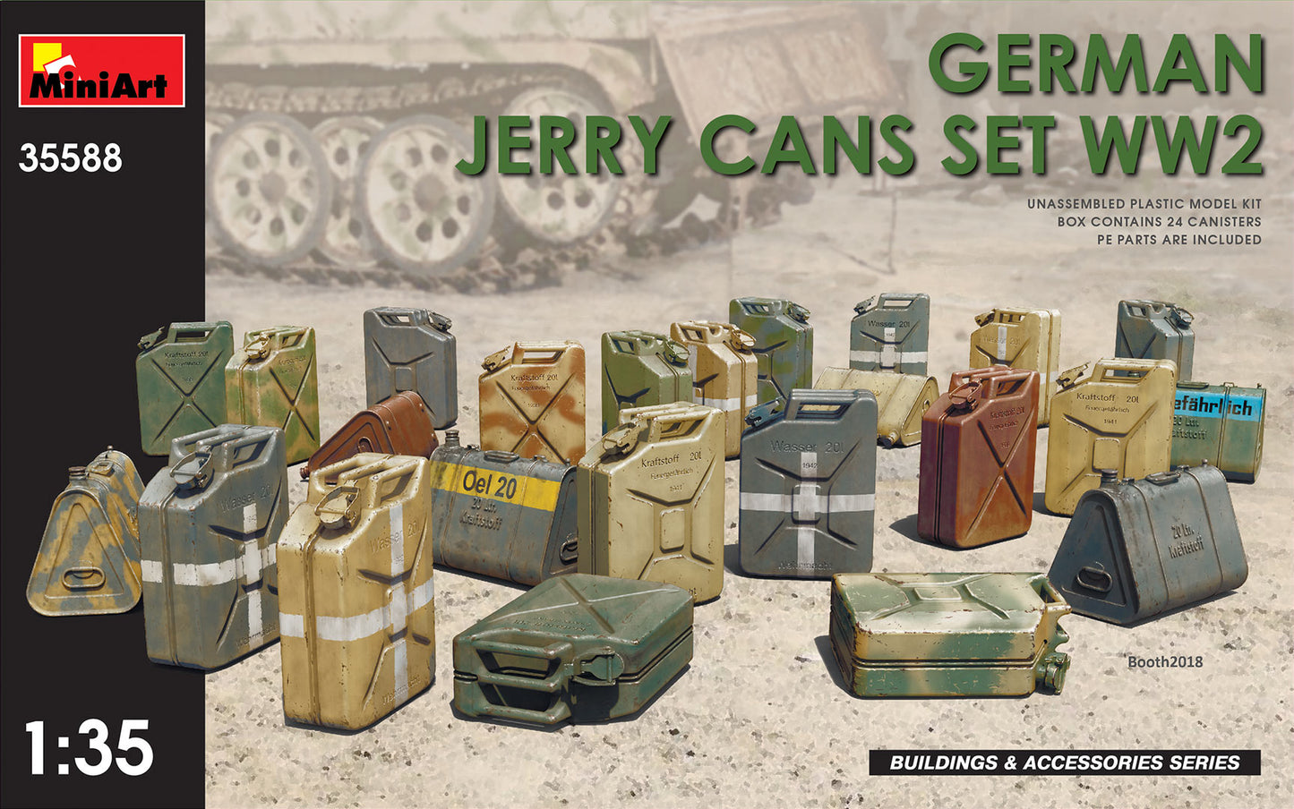 Mini Art 35588 1:35 German Jerry Cans Set WWII