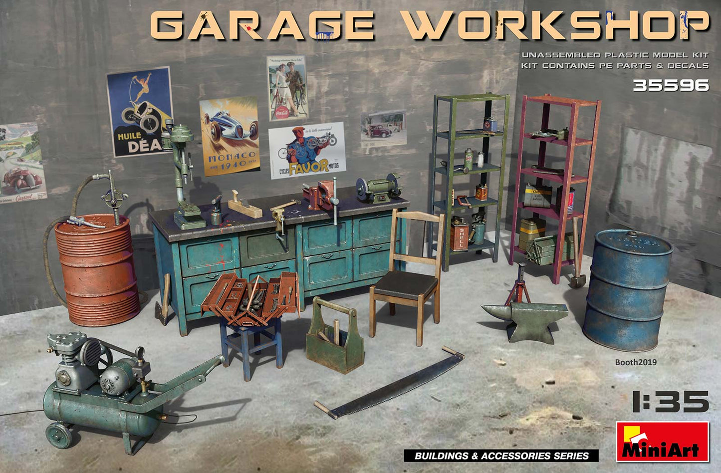 MiniArt 35596 1:35 Garage Workshop