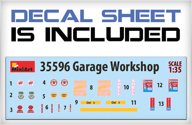 MiniArt 35596 1:35 Garage Workshop