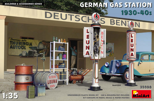 Mini Art 35598 1:35 German Gas Station 1930-40s