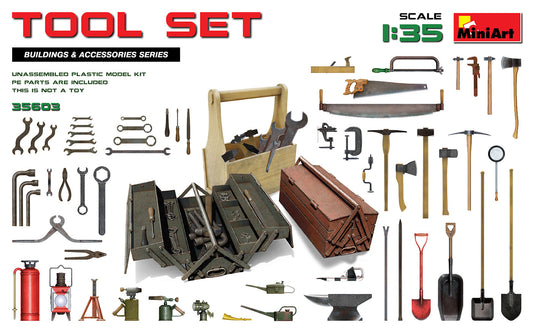 MiniArt 35603 1:35 Tool box set with etched parts