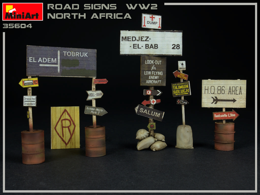 MiniArt 35604 1:35 Road Signs WWII North Africa