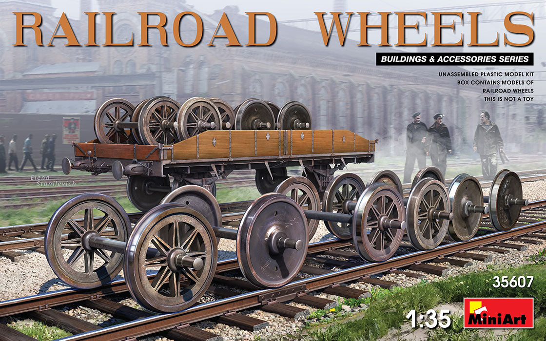 Mini Art 35607 1:35 Railroad Wheels