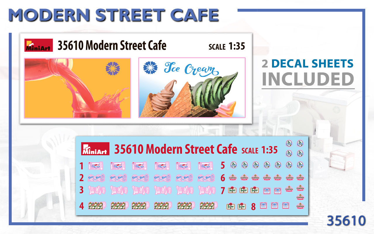 MiniArt 35610 1:35 Modern Street Cafe