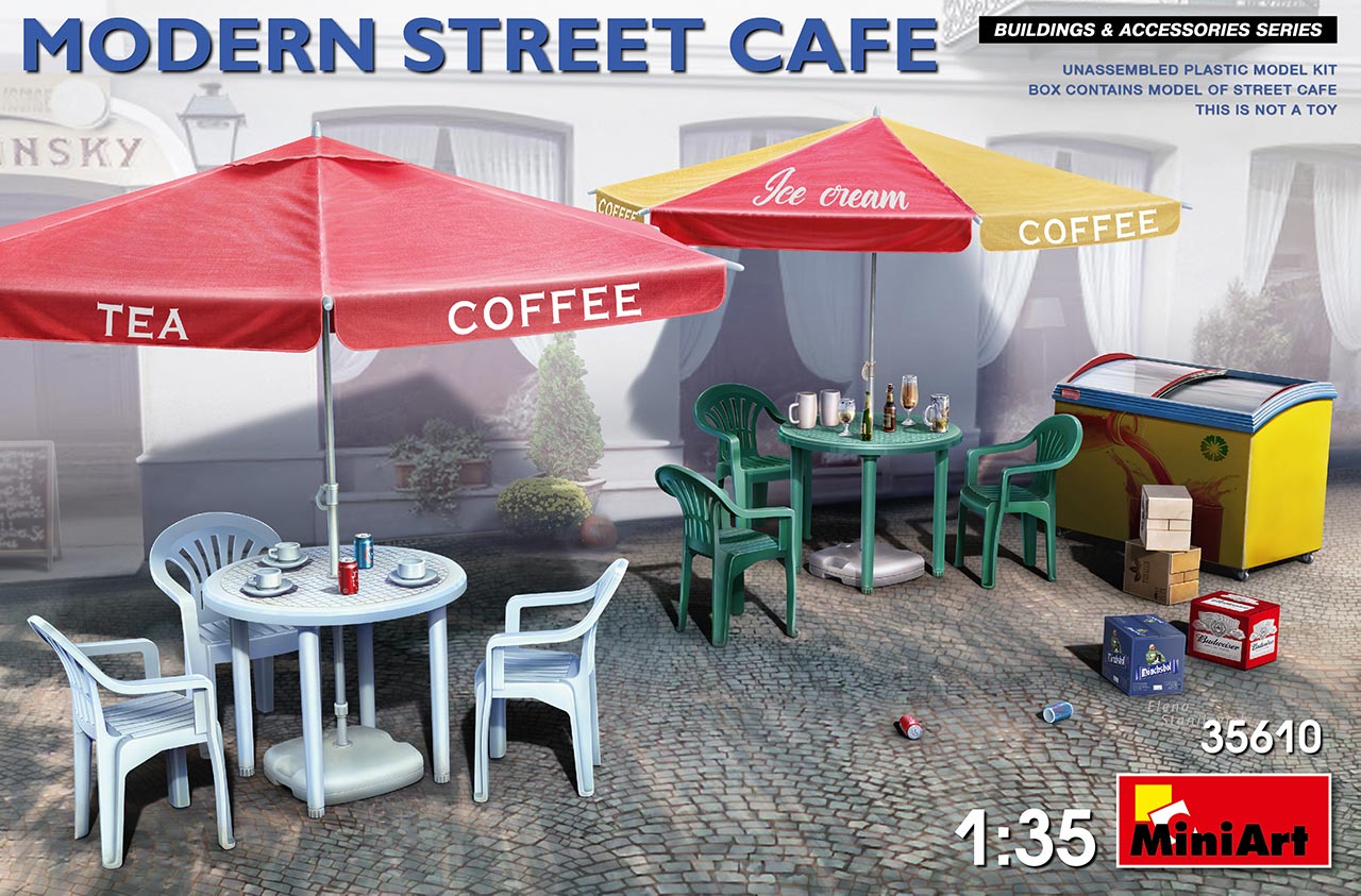 MiniArt 35610 1:35 Modern Street Cafe