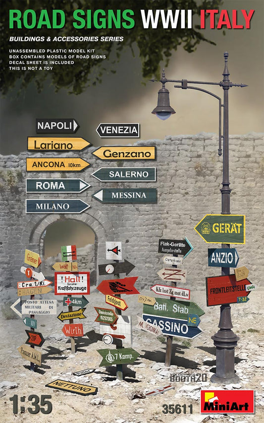 Mini Art 35611 1:35 Road Signs WWII Italy