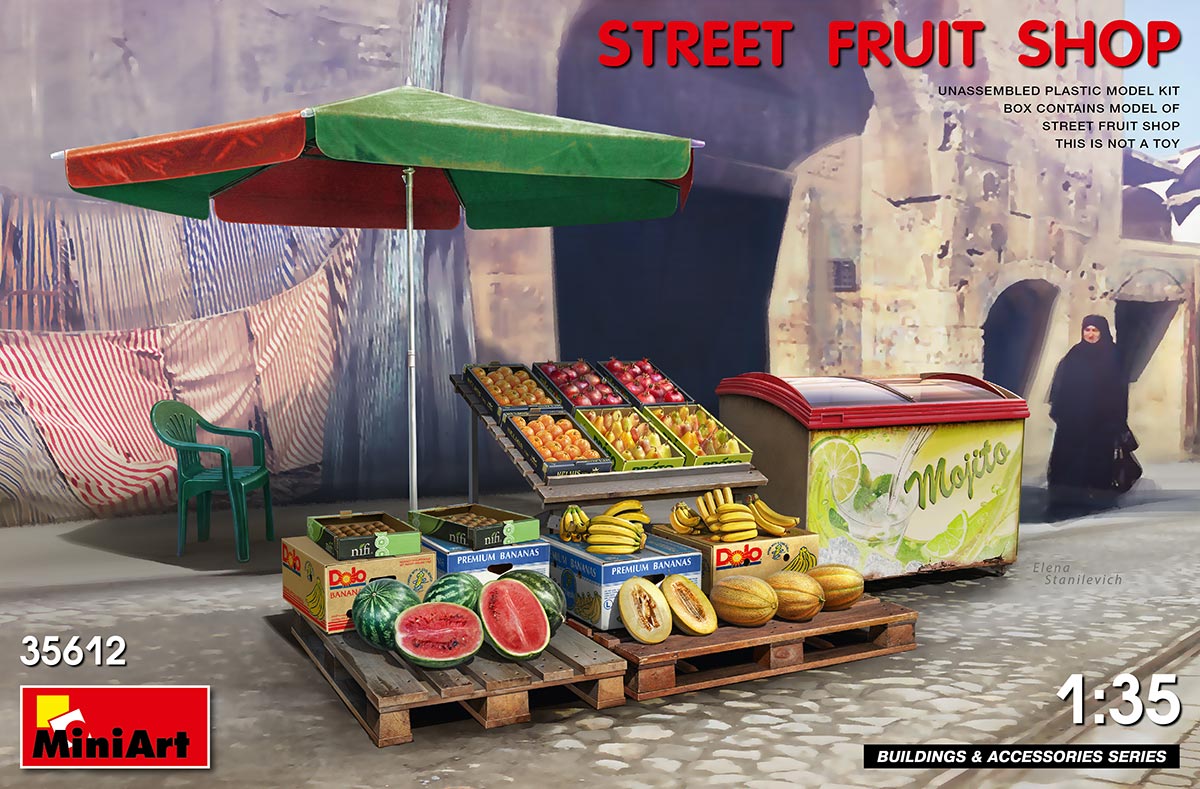 Mini Art 35612 1:35 Street Fruit Shop