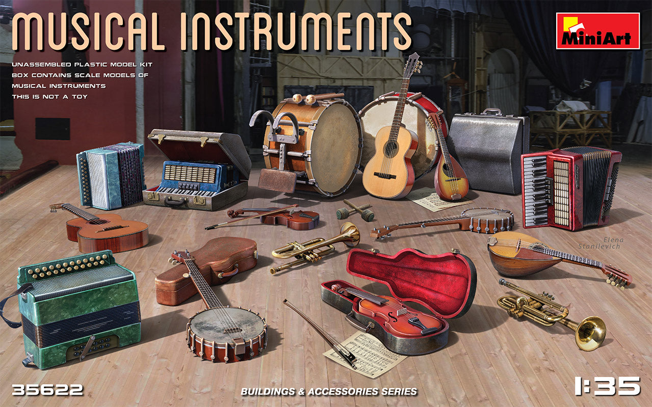 Mini Art 35622 1:35 Musical Instruments