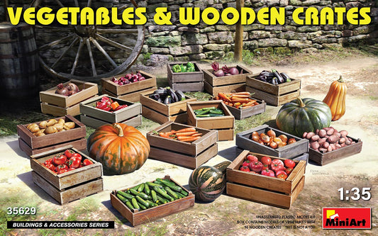 Mini Art 35629 1:35 Vegetables & Wooden Crates