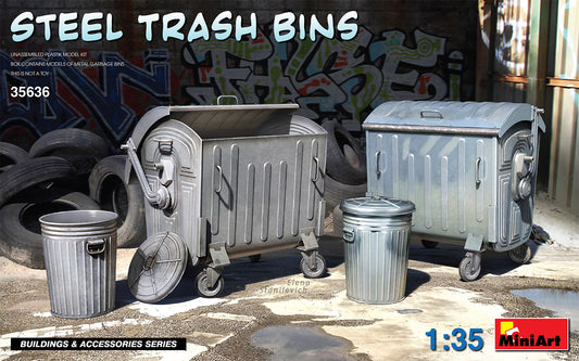 Mini Art 35636 1:35 Steel Trash Bins