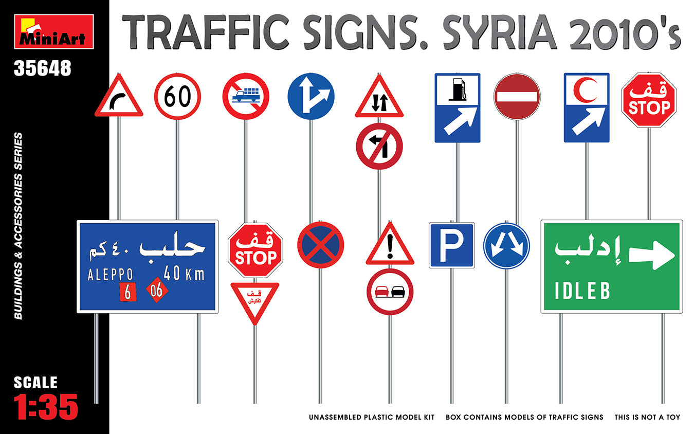 Mini Art 35648 1:35 Traffic Signs Syria 2010's