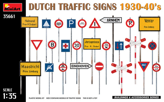 Mini Art 35661 1:35 Dutch Traffic Signs 1930-40âs