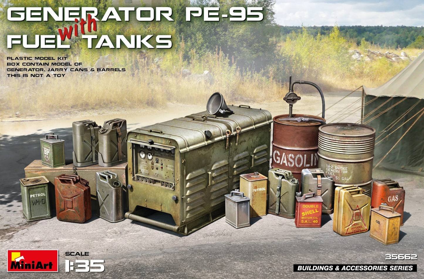 MiniArt 35662 1:35 Generator PE-95 With Fuel Tanks