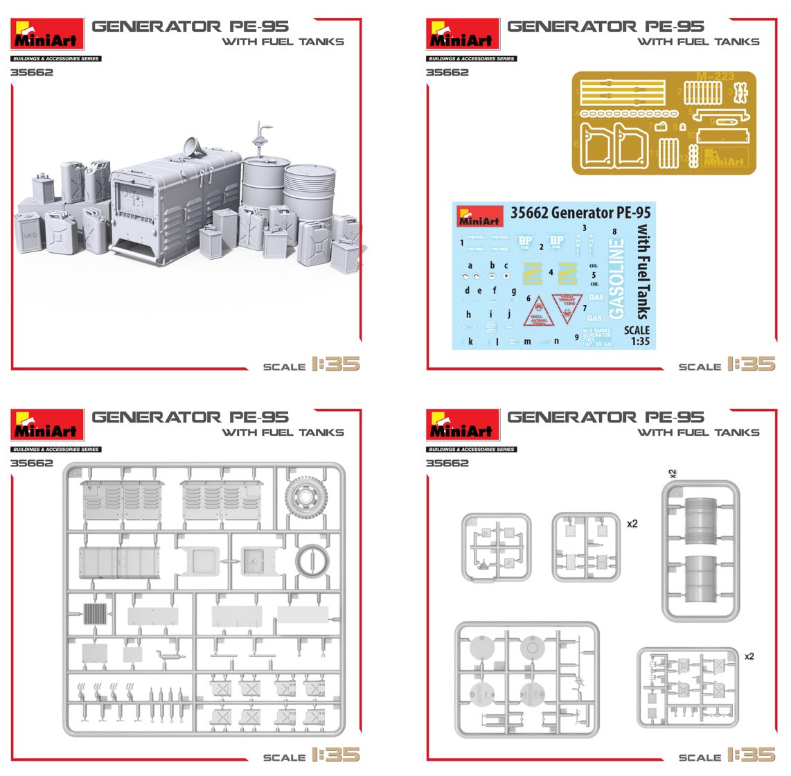 MiniArt 35662 1:35 Generator PE-95 With Fuel Tanks