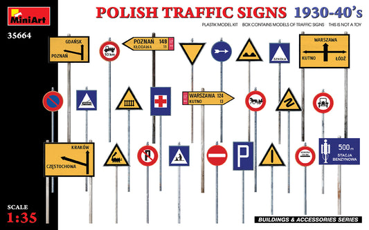 Mini Art 35664 1:35 Polish Traffic Signs 1930s-40s