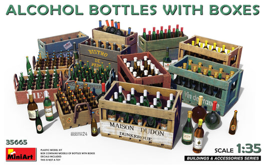 MiniArt 35665 1:35 Alcohol Bottles with Boxes