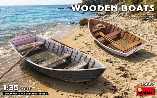 MiniArt 35667 1:35 Wooden Boats (2 pcs)
