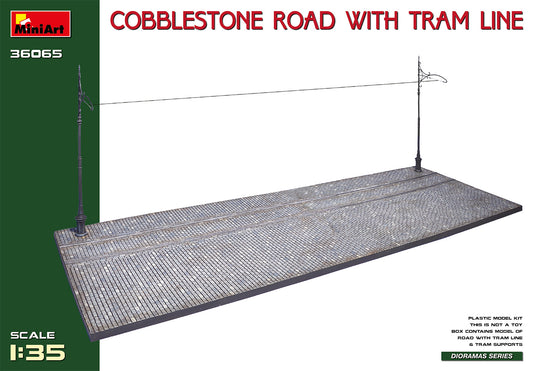 Mini Art 36065 1:35 Cobblestone Road with Tram Line