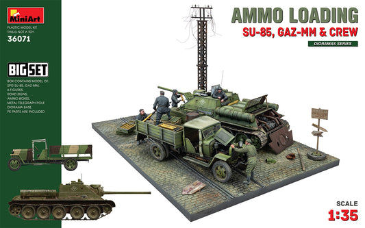 MiniArt 36071 1:35 Ammo Loading SU-85, GAZ-MM And Crew Big Set