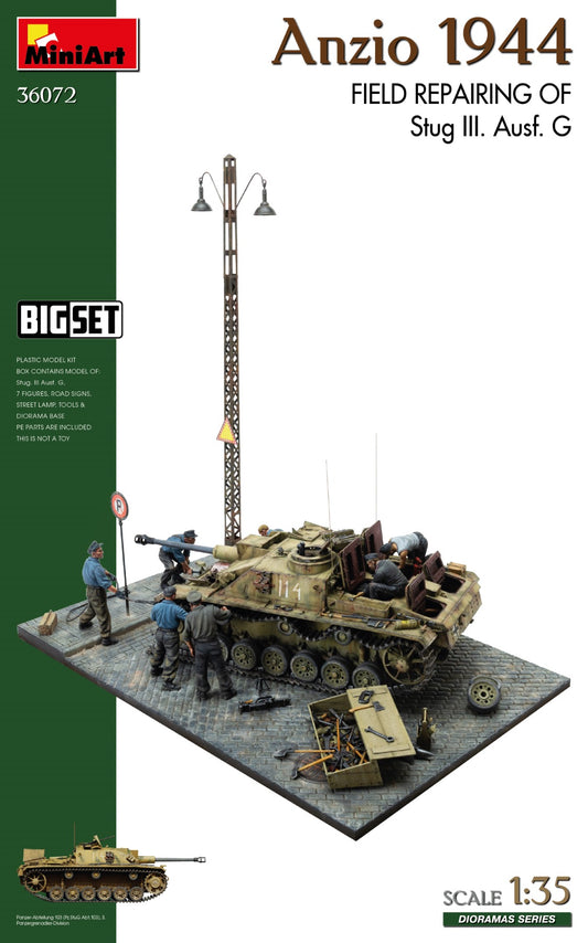 MiniArt 36072 1:35 Anzio 1944 Field Repairing of Stug.III. Ausf.G (Big Set)