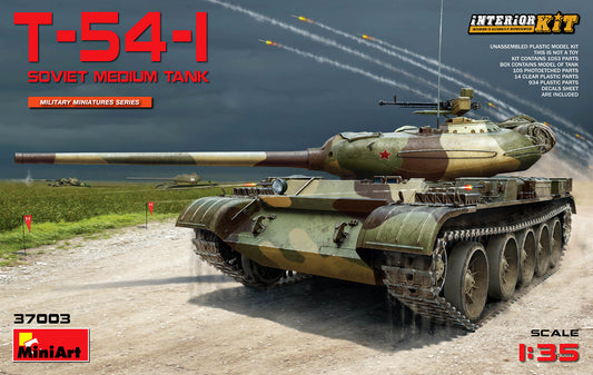 Mini Art 37003 1:35 Soviet T-54-1 Medium Tank with Interior