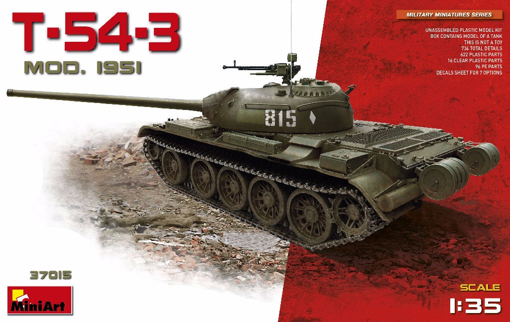 Mini Art 37015 1:35 Soviet T-54-3 Model 1951