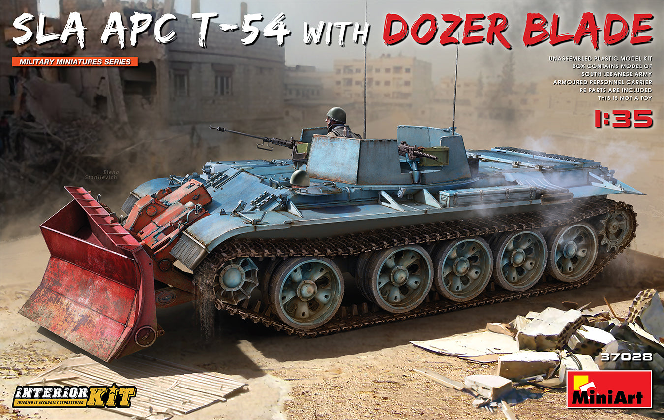 Mini Art 37028 1:35 SLA APC T-54 w/Dozer Blade and Interior