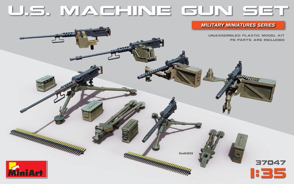 MiniArt 37047 1:35 U.S. Machine gun set with etched parts