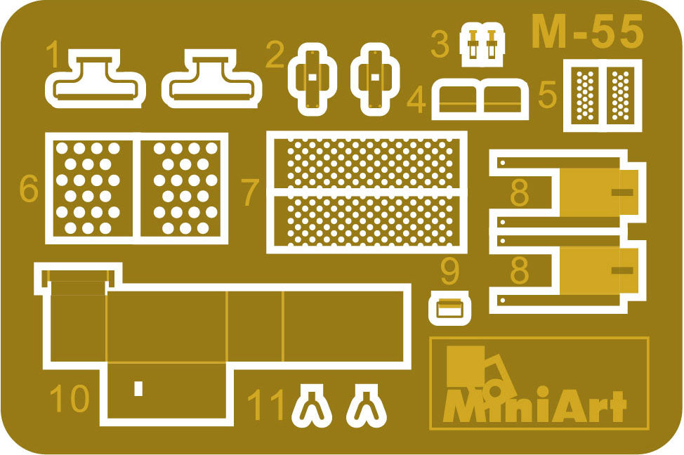 MiniArt 37047 1:35 U.S. Machine gun set with etched parts