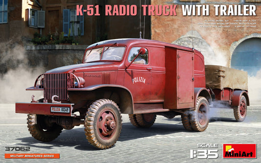 MiniArt 37062 1:35 K-51 Radio Truck With Trailer