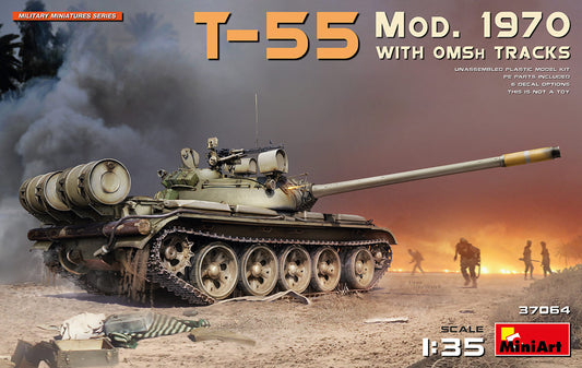 Mini Art 37064 1:35 Soviet T-55 Mod. 1970 with OMSh Tracks