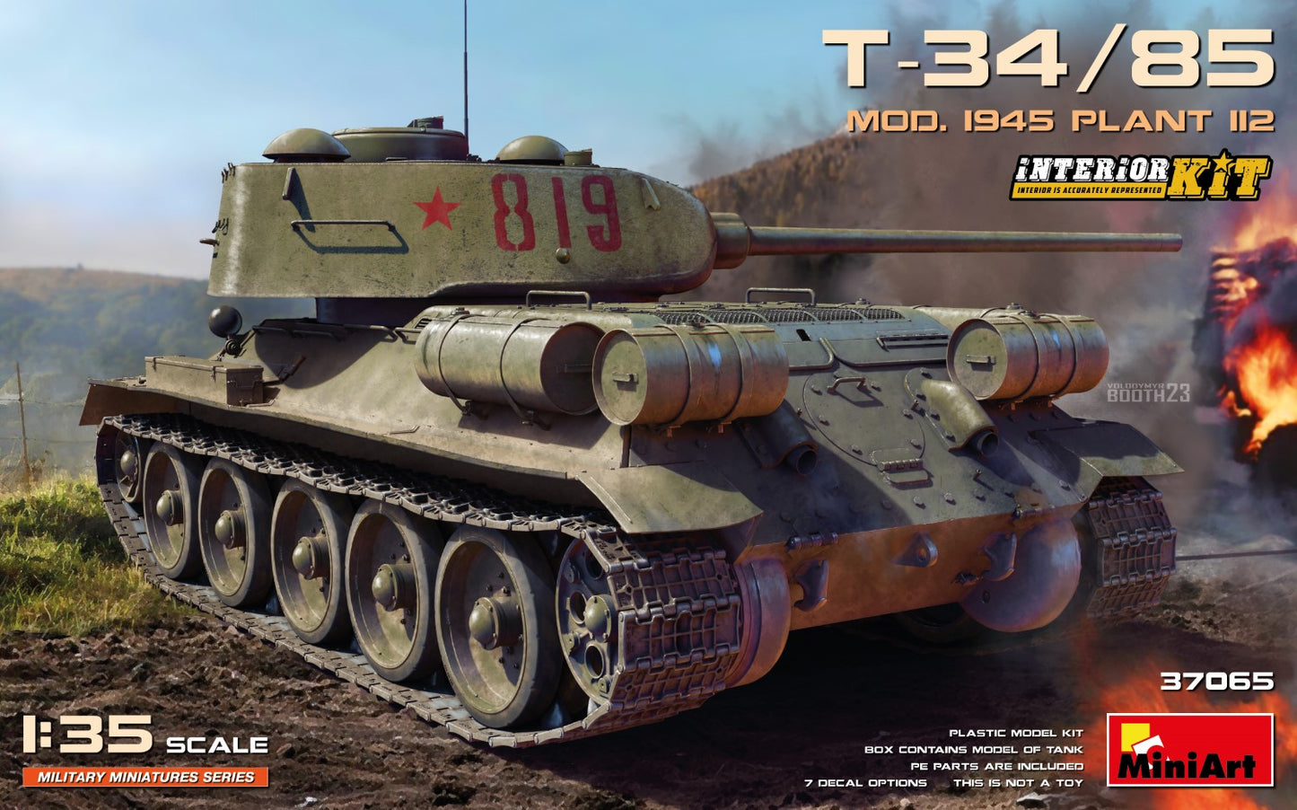 MiniArt 37065 1:35 T-34/85 Mod. 1945. Plant 112 with Interior