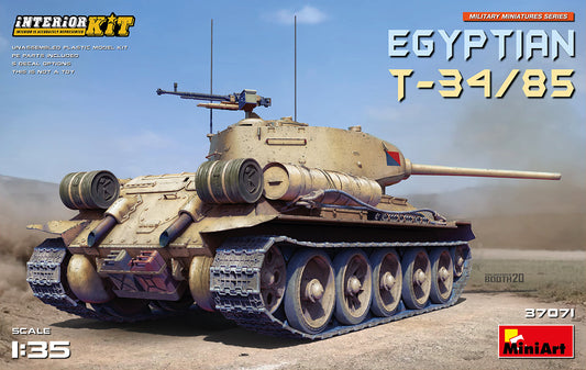 Mini Art 37071 1:35 Egyptian T-34/85 with Interior