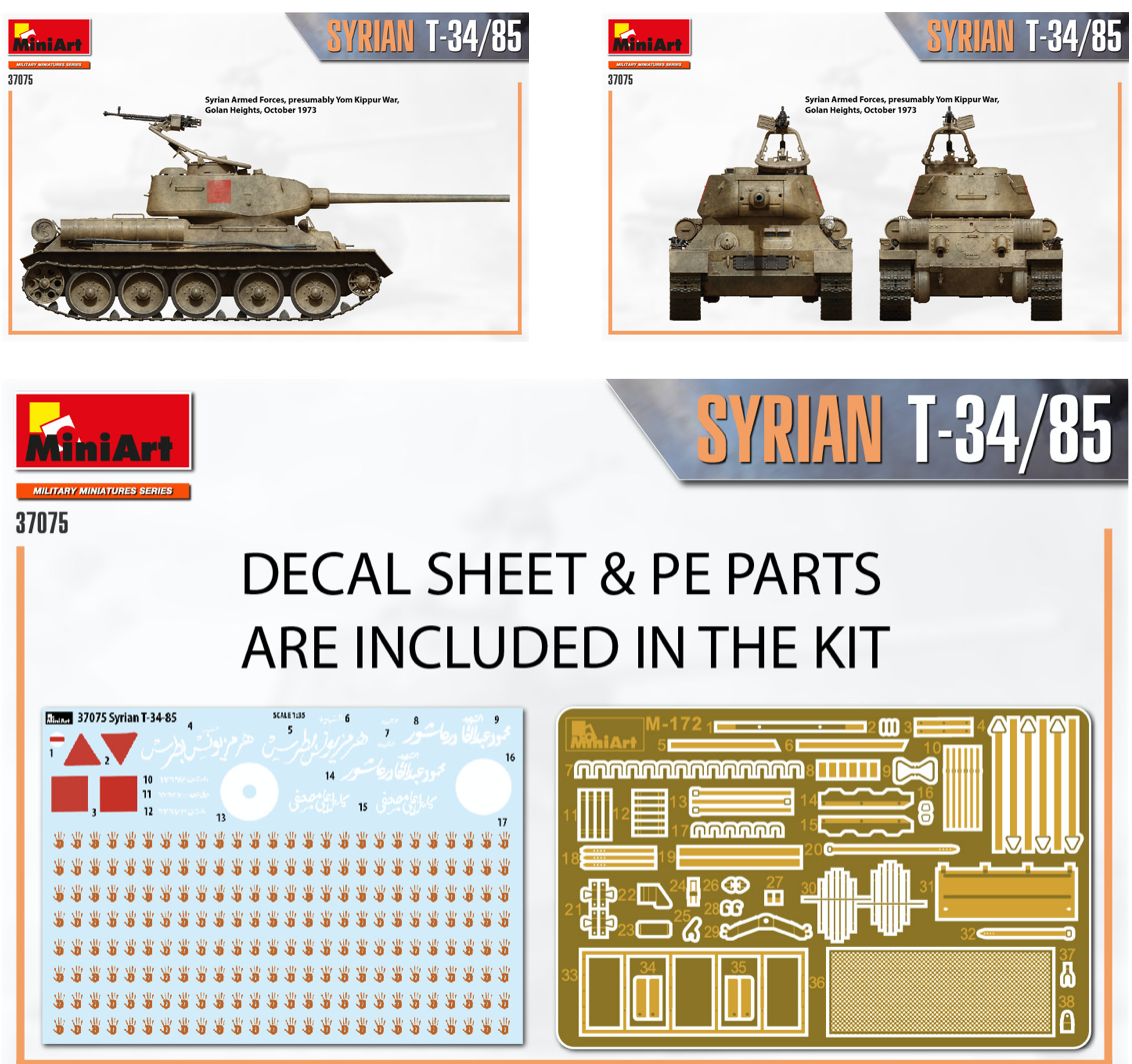 Mini Art 37075 1:35 Syrian T-34/85